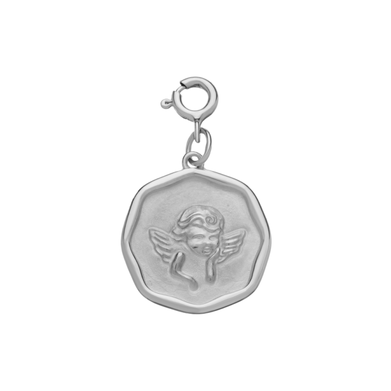 01-00-0659 Подвеска "My angel always with me" на карабине (Ag 925)