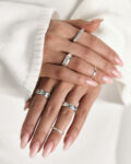 03-00-0672 Кольцо Clarity, white (Ag 925)-3